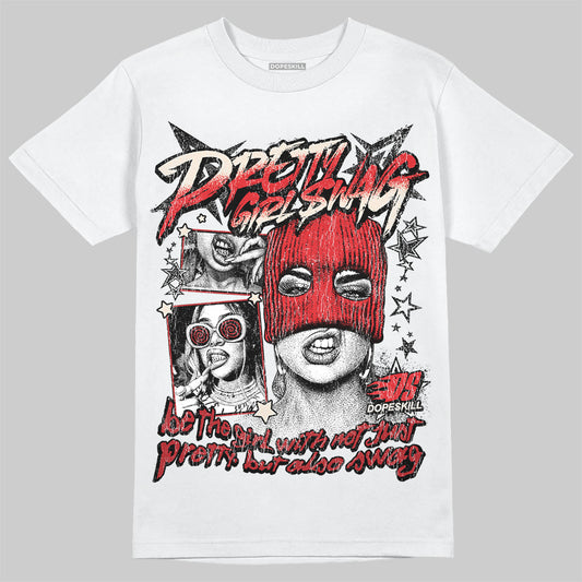 Adidas Samba OG ‘Talchum Pack ‑ Scarlet’ DopeSkill T-Shirt Pretty Girl Swag Graphic Streetwear - White