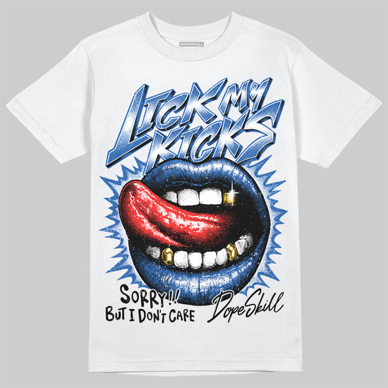 Jordan 12 “Blueberry” DopeSkill T-Shirt Lick My Kicks Graphic Streetwear - White