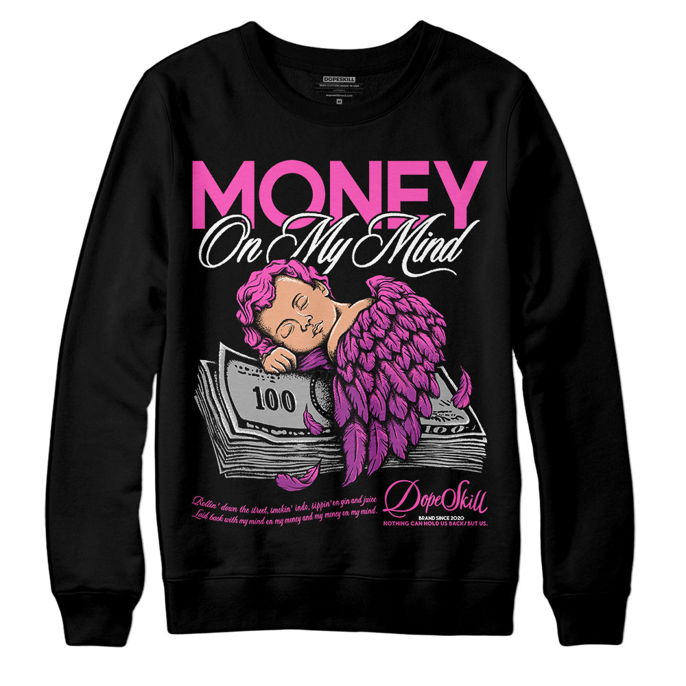 Jordan 4 GS “Hyper Violet” DopeSkill Sweatshirt MOMM Graphic Streetwear - Black