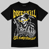 Jordan 4 Thunder DopeSkill T-Shirt Go Fund Your Self Graphic Streetwear - Black