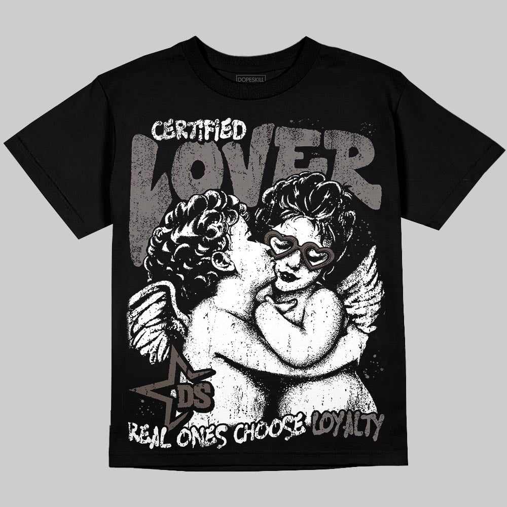 Jordan 4 Retro Cave Stone DopeSkill T-Shirt Real Ones Choose Loyalty Graphic Streetwear - Black
