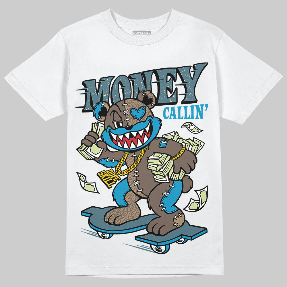 Jordan 3 GS “We Outside” DopeSkill T-Shirt Money Callin' Graphic Streetwear - White