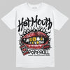 Jordan 12 Retro Flu Game (2025) DopeSkill T-Shirt Hot Mouth Graphic Streetwear - White