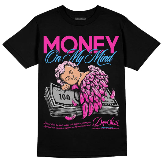 Pink Sneakers DopeSkill T-Shirt MOMM Graphic Streetwear - Black