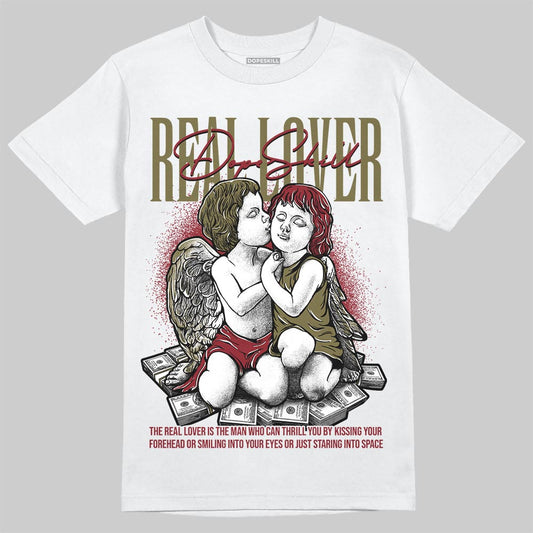 SB Dunk Low “Dark Team Red/Olive Flak” DopeSkill T-Shirt Real Lover Graphic Streetwear - White