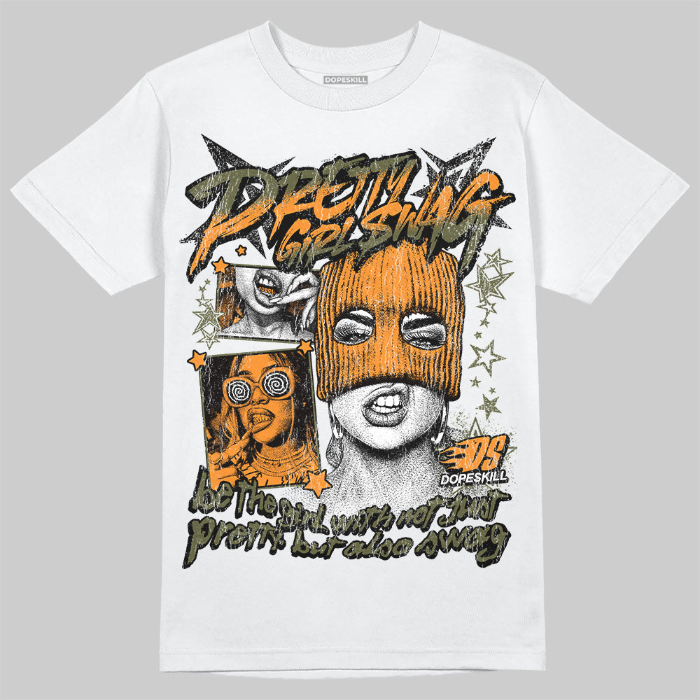 Jordan 5 "Olive" DopeSkill T-Shirt Pretty Girl Swag Graphic Streetwear - WHite