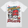 Red Sneakers DopeSkill T-Shirt Pretty Girl Swag Graphic Streetwear - White 