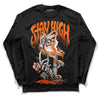 Orange, Black & White Sneakers DopeSkill Long Sleeve T-Shirt Stay High Graphic Streetwear - Black