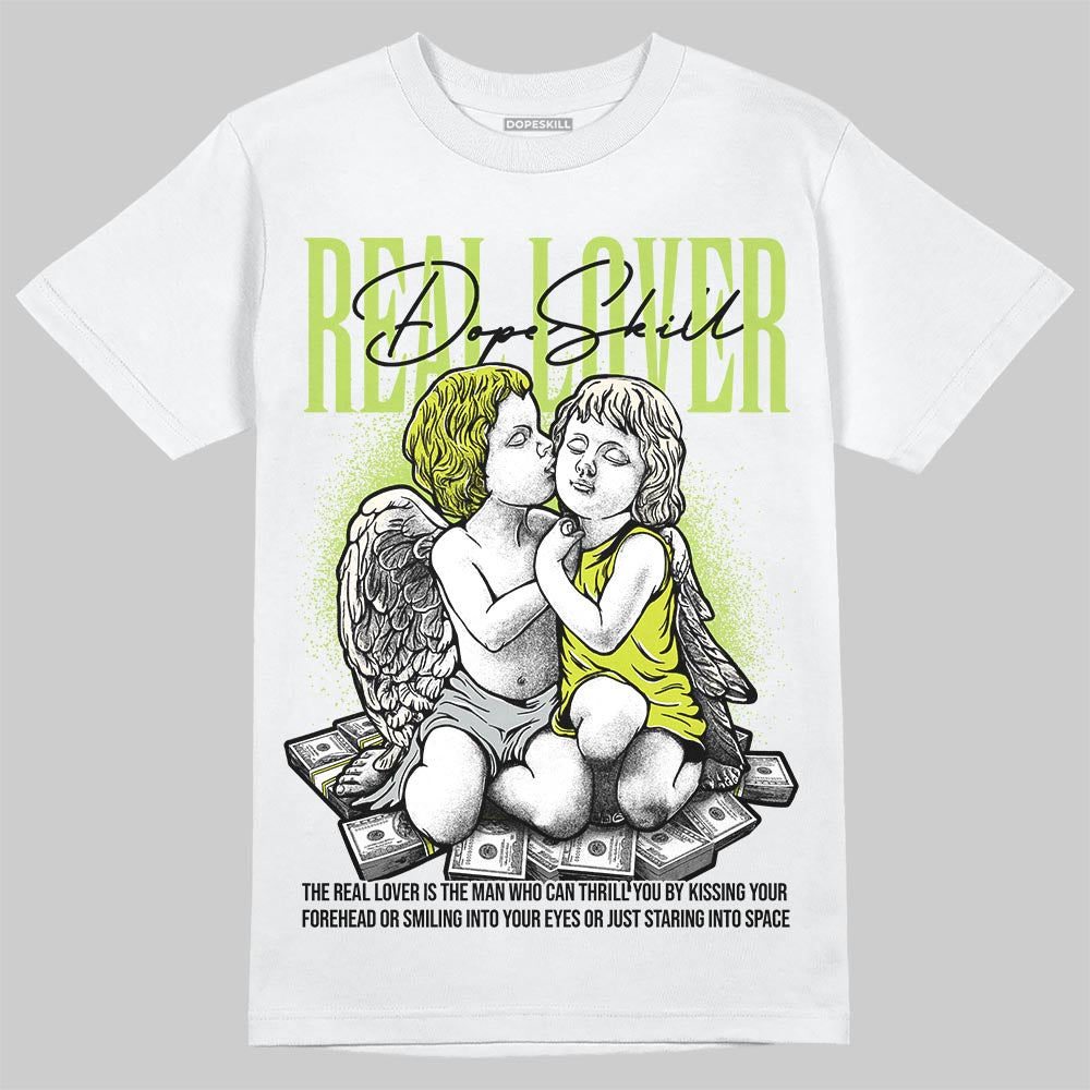 Air Max 90 x Patta Cyber and Particle Grey DopeSkill T-Shirt Real Lover Graphic Streetwear - White