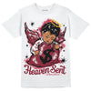 Jordan 1 Retro High '85 OG Metallic Burgundy DopeSkill T-Shirt Heaven Sent Graphic Streetwear - White