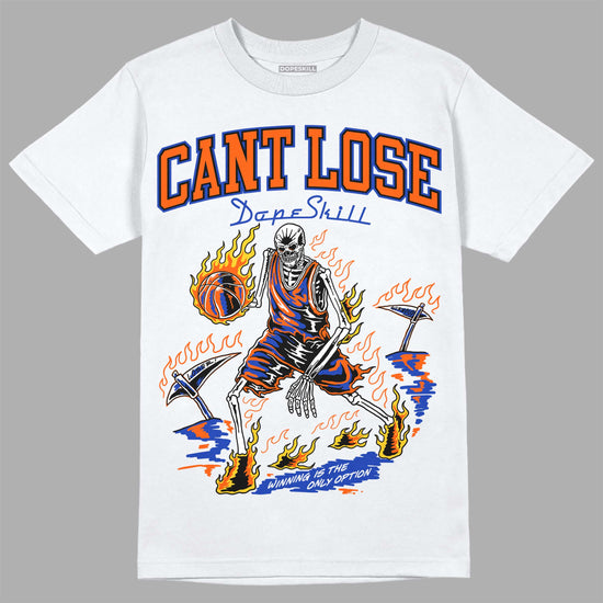 Dunk Low Futura Orange Blaze DopeSkill T-Shirt Cant Lose Graphic Streetwear - White 