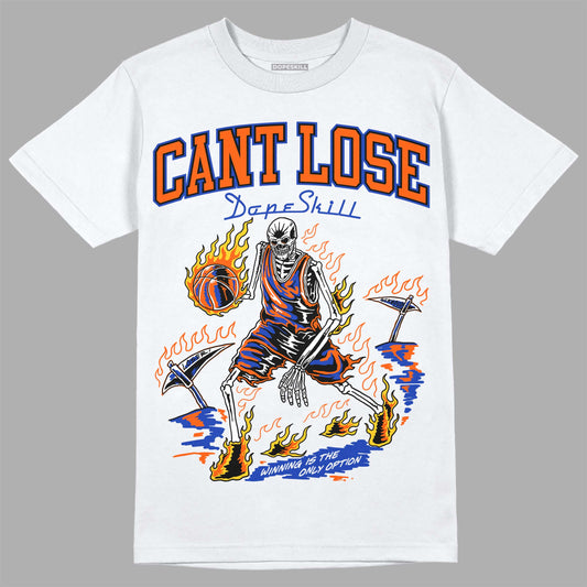 Dunk Low Futura Orange Blaze DopeSkill T-Shirt Cant Lose Graphic Streetwear - White 