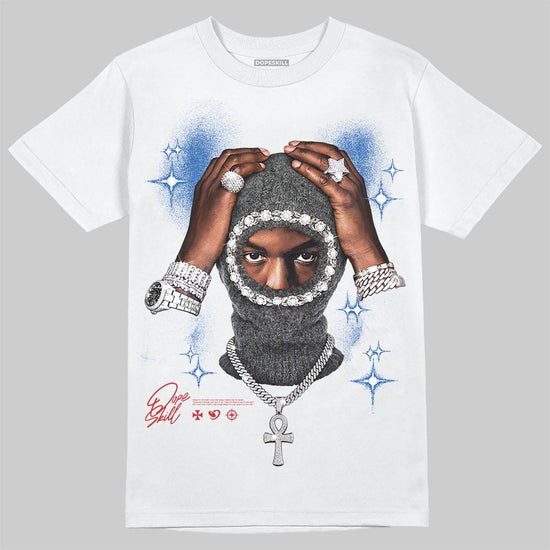 Jordan 3 "True Blue" DopeSkill T-Shirt Key of Life Graphic Streetwear - White