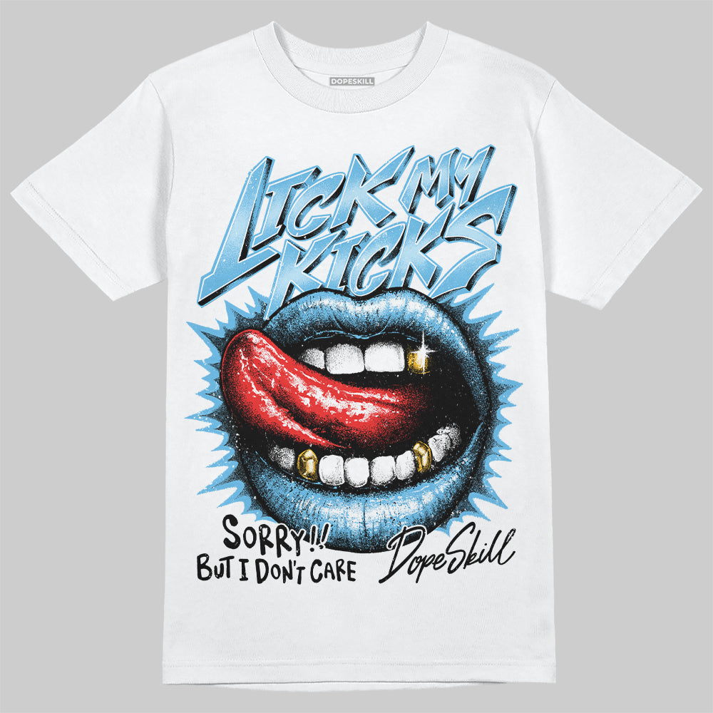 Jordan 11 Retro Legend Blue DopeSkill T-Shirt Lick My Kicks Graphic Streetwear - White