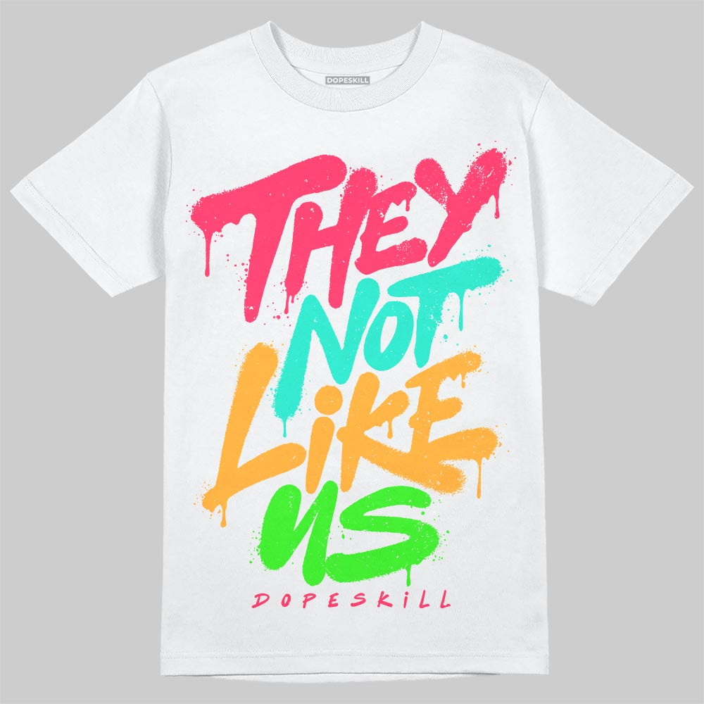 Red Sneakers DopeSkill T-Shirt They Not Like Us Graphic Streetwear - White