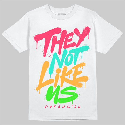 Red Sneakers DopeSkill T-Shirt They Not Like Us Graphic Streetwear - White
