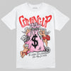 Awake NY x Air Jordan 5 Arctic Pink DopeSkill T-Shirt Money Bag Coming Up Graphic Streetwear - White
