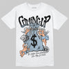 Jordan 40 “Blue Suede” DopeSkill T-Shirt Money Bag Coming Up Graphic Streetwear - White