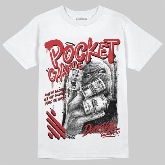 Air Foamposite One Cough Drop (2025) DopeSkill T-Shirt Pocket Change Graphic Streetwear - White