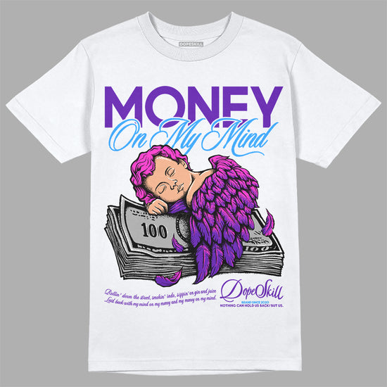 Dunk Low Championship Court Purple DopeSkill T-Shirt MOMM Graphic Streetwear - White