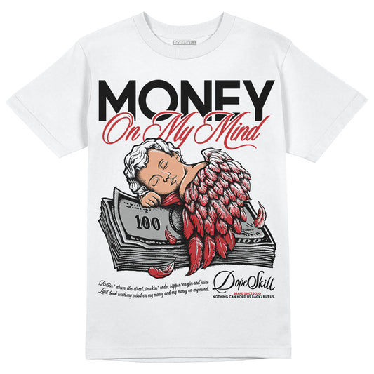 Jordan 12 “Red Taxi” DopeSkill T-Shirt MOMM Graphic Streetwear - White