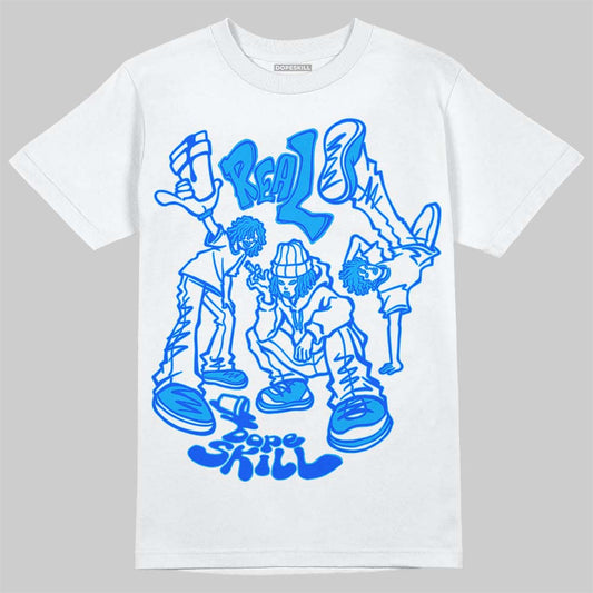 Royal Blue Sneakers DopeSkill T-Shirt Real Y2K Players Graphic Streetwear - White