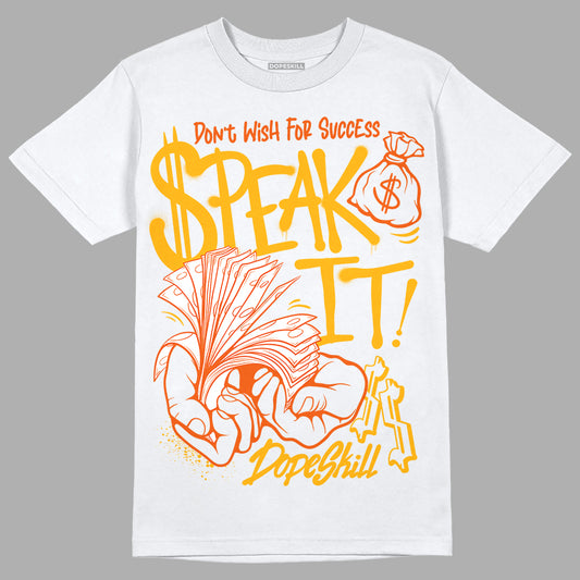 Dunk Low Championship Goldenrod (2021) DopeSkill T-Shirt Speak It Graphic Streetwear - White