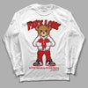 Jordan 1 Retro Low "Black Toe" DopeSkill Long Sleeve T-Shirt Fake Love Graphic Streetwear - White