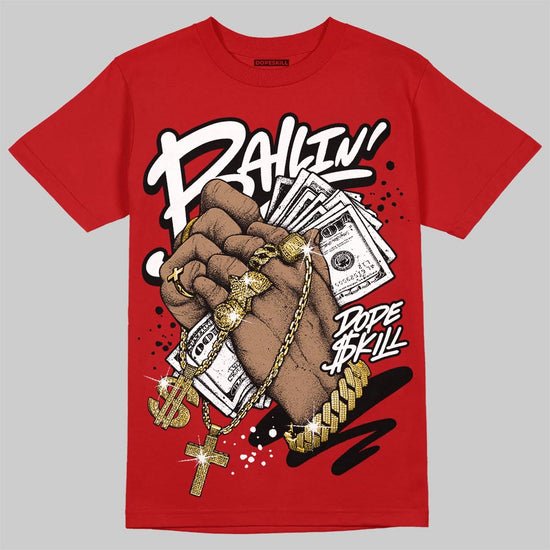 Red Sneakers DopeSkill T-Shirt Always Ballin' Graphic Streetwear - Red