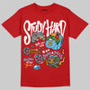 Red Sneakers DopeSkill T-Shirt Study Hard Graphic Streetwear - red