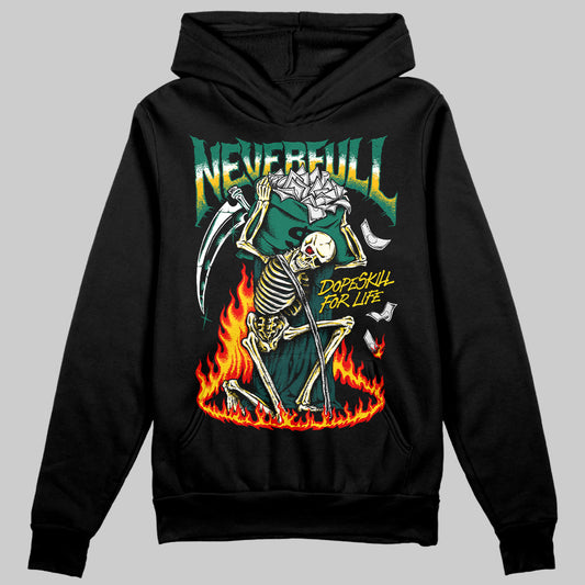 Jordan 4 Retro Oxidized Green DopeSkill Hoodie Sweatshirt Heartless Graphic Streetwear - Black