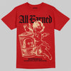 Red Sneakers DopeSkill T-Shirt All Earned Graphic Streetwear - red