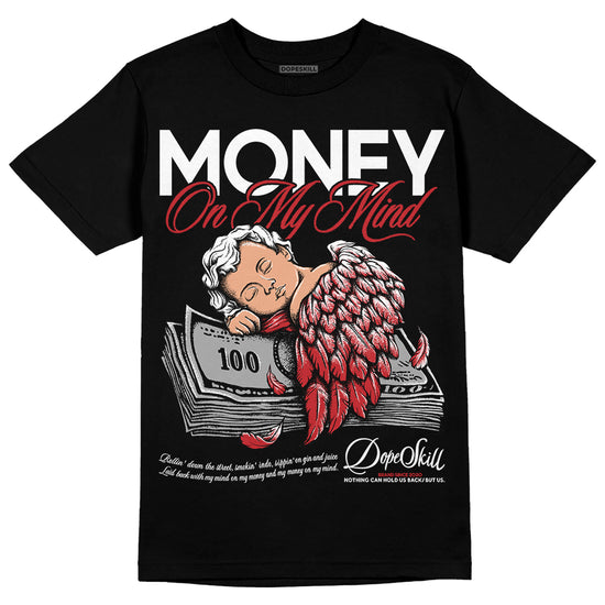 Jordan 12 “Red Taxi” DopeSkill T-Shirt MOMM Graphic Streetwear - Black