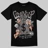Jordan 4 Retro Cave Stone DopeSkill T-Shirt Money Bag Coming Up Graphic Streetwear - black