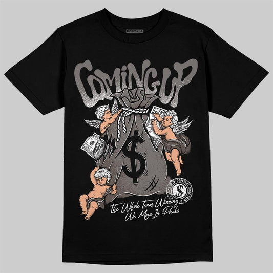 Jordan 4 Retro Cave Stone DopeSkill T-Shirt Money Bag Coming Up Graphic Streetwear - black