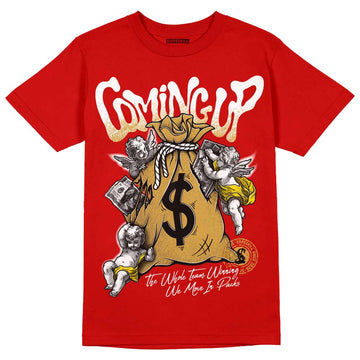 Red Sneakers DopeSkill Red T-shirt Money Bag Coming Up Graphic Streetwear