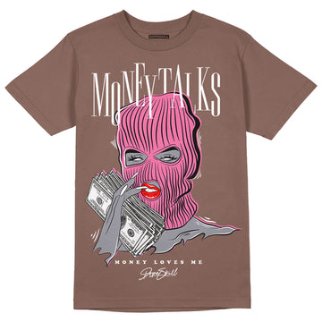 Dunk Low Smokey Mauve Playful Pink DopeSkill Brown Savana T-shirt  Money  Talks Graphic Streetwear 