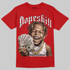 Red Sneakers DopeSkill T-Shirt Money Loves Me Graphic Streetwear - Red