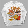 Dunk Low Championship Goldenrod (2021) DopeSkill Long Sleeve T-Shirt Break Through Graphic Streetwear - White