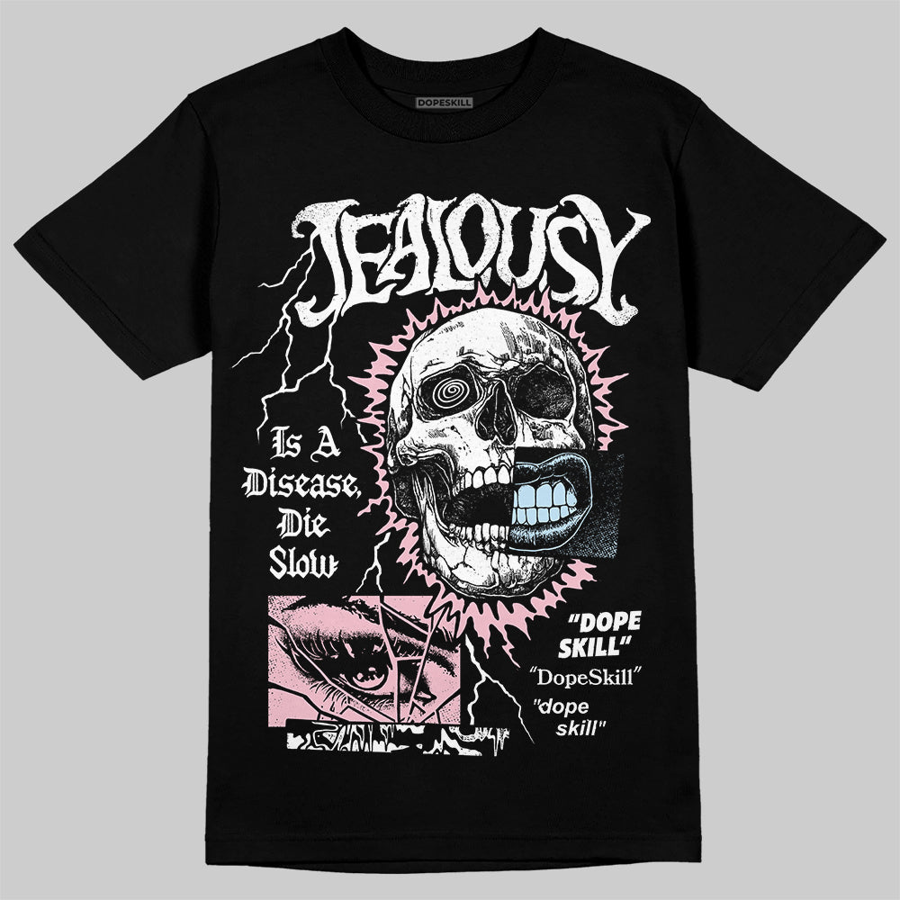 Jordan 4 Retro Valentine's Day (2026) (GS) DopeSkill T-Shirt Jealousy Graphic Streetwear - Black