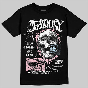 Jordan 4 Retro Valentine's Day (2026) (GS) DopeSkill T-Shirt Jealousy Graphic Streetwear - Black