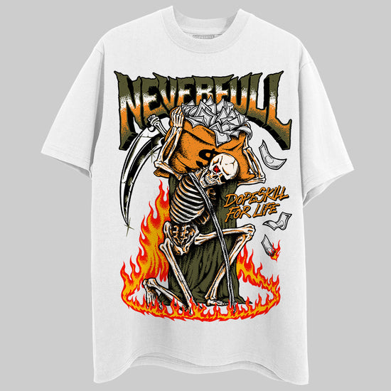 Jordan 5 "Olive" DopeSkill T-Shirt NeverFull Graphic Streetwear - White