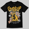 Jordan 5 'Tokyo' DopeSkill T-Shirt Money Bag Coming Up Graphic Streetwear - Black