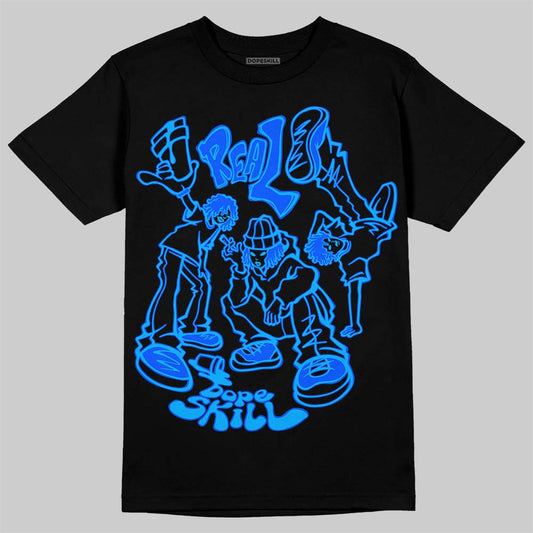 Royal Blue Sneakers DopeSkill T-Shirt Real Y2K Players Graphic Streetwear - Black