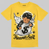 Jordan 5 'Tokyo' DopeSkill T-Shirt Heaven Sent Graphic Streetwear - Gold