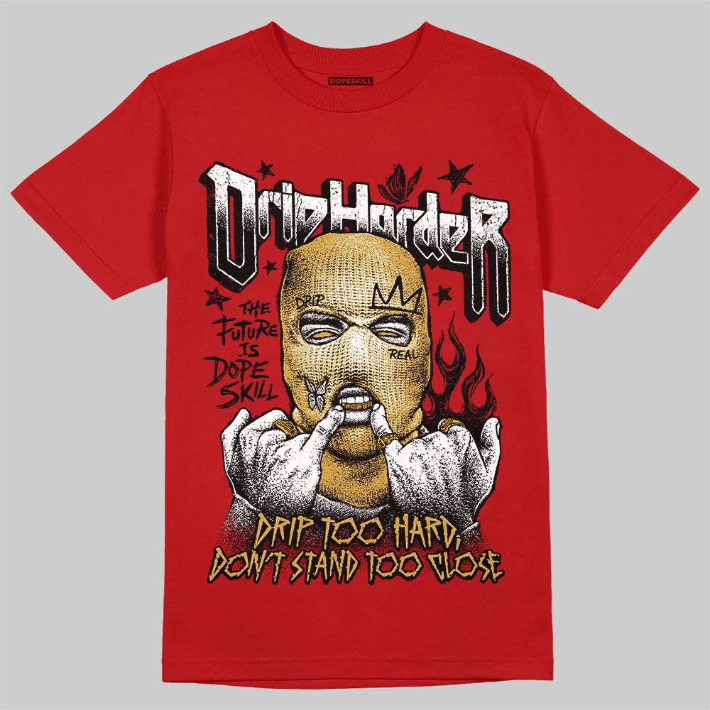 Red Sneakers DopeSkill T-Shirt Drip Harder Graphic Streetwear - Red