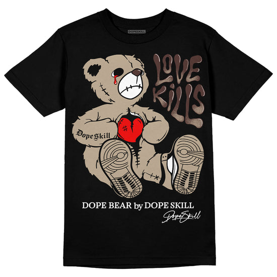 Jordan 1 High OG “Latte” DopeSkill T-Shirt Love Kills Graphic Streetwear - Black