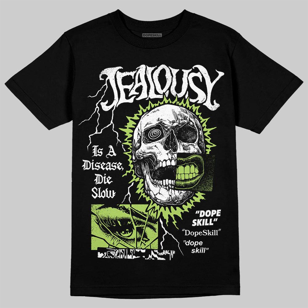 Air Max 95 Big Bubble Neon Yellow DopeSkill T-Shirt Jealousy Graphic Streetwear - Black