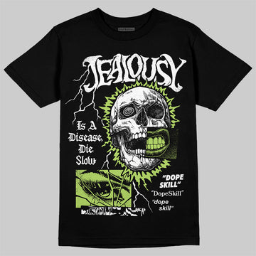 Air Max 95 Big Bubble Neon Yellow DopeSkill T-Shirt Jealousy Graphic Streetwear - Black