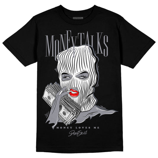 Jordan 14 Retro 'Stealth' DopeSkill T-Shirt Money Talks Graphic Streetwear - Black